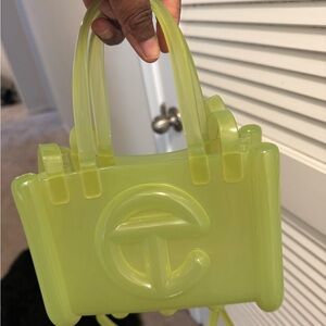 Lime Green Jelly Telfar bag